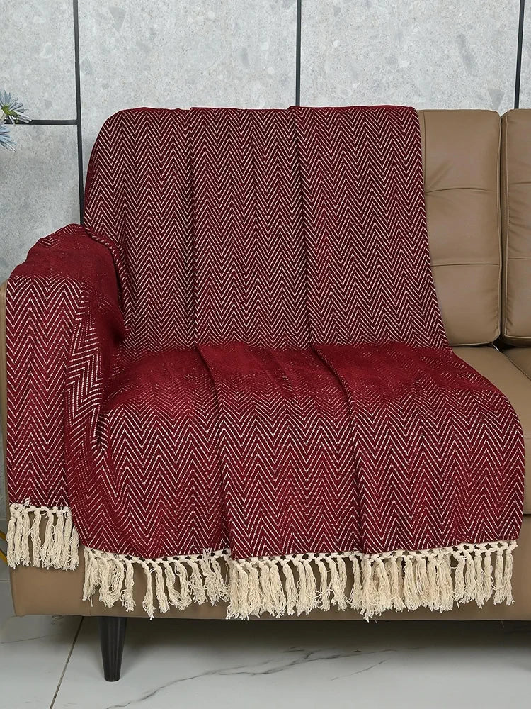 SARAL HOME EASY LIVING Home Polyester Chenille Sofa Throw